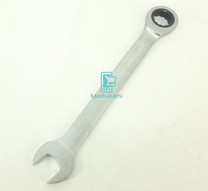 23mm Chrome Vanadium Ratchet Combination Spanner Wrench